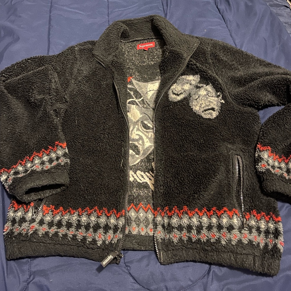 SUPREME DRAMA MASK FLEECE JACKET